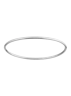Bracelet Brillaxis jonc massif or blanc fil 1,8 mm