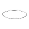 Bracelet Brillaxis jonc massif or blanc fil 2 mm