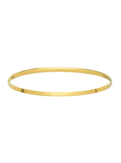 Bracelet Brillaxis jonc or massif 1/2 plat 5 mm