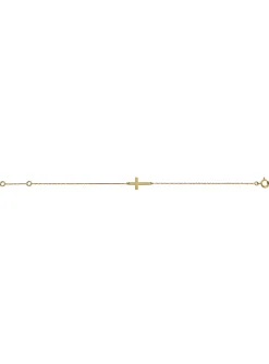 Bracelet Brillaxis junior or jaune 18 carats croix