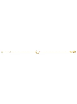 Bracelet Brillaxis lune plaqué or