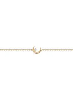 Bracelet Brillaxis lune plaqué or