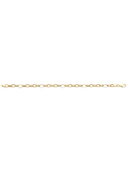 Bracelet Brillaxis maille forçat bicolore en or 9K