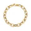 Bracelet Brillaxis maille moderne or jaune 18 carats