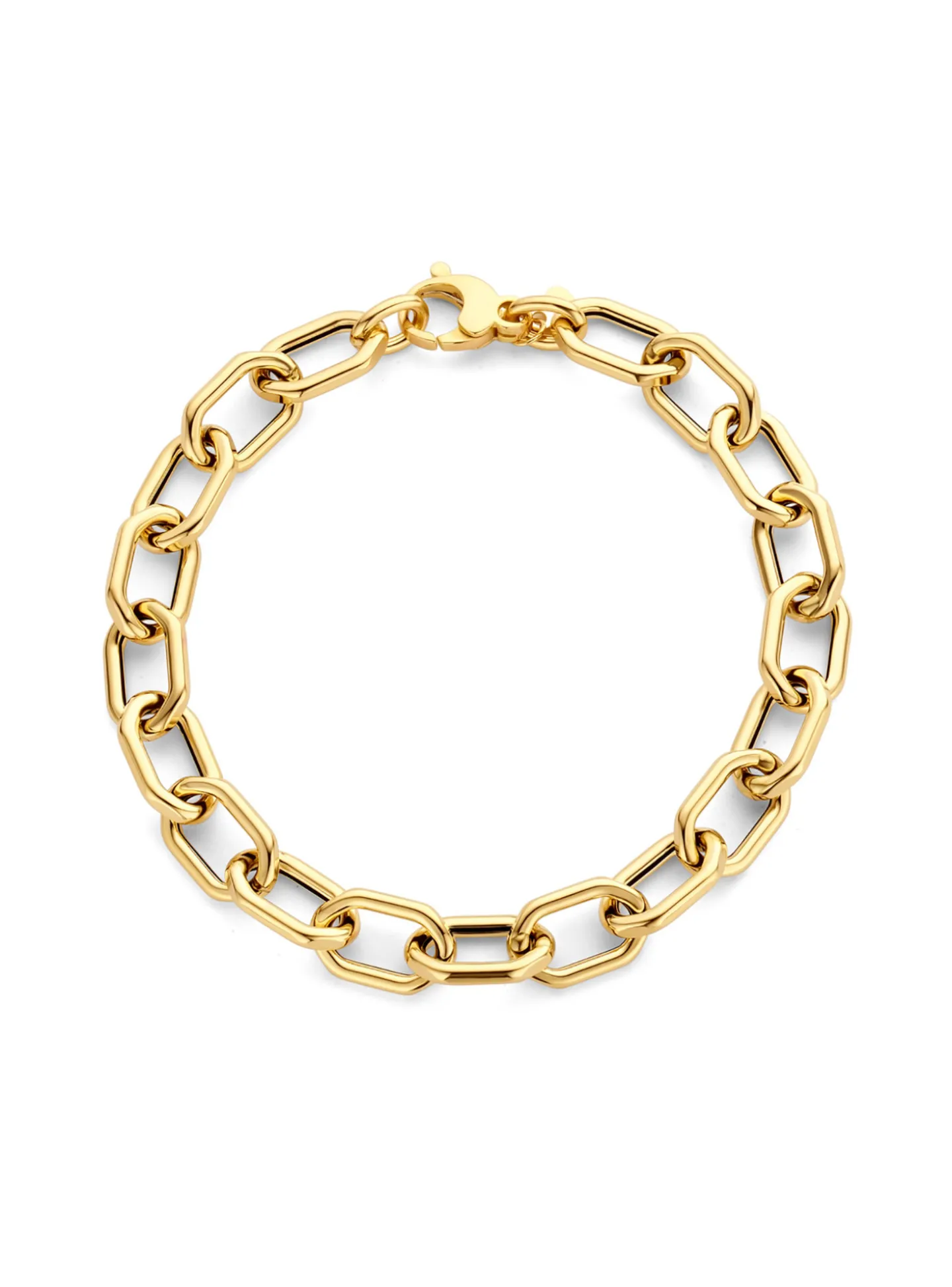 Bracelet Brillaxis maille moderne or jaune 18 carats
