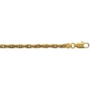 Bracelet Brillaxis maille corde plaqué or