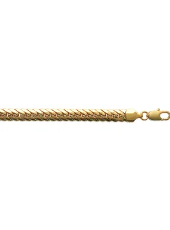 Bracelet Brillaxis maille anglaise plaqué or