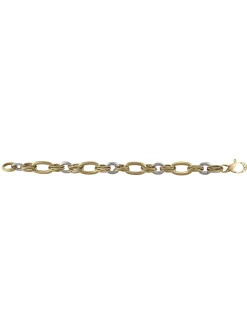 Bracelet Brillaxis maillons or bicolore