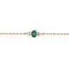 Bracelet Brillaxis Émeraude oxydes or 18 carats