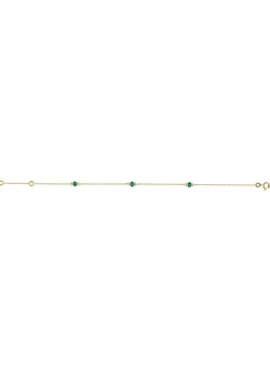 Bracelet Brillaxis Émeraude oxydes or 18 carats