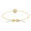 Bracelet Brillaxis motif solaire empierré 18cm