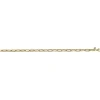 Bracelet Brillaxis or 18 carats maille forçat long