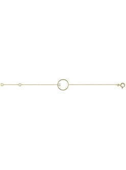 Bracelet Brillaxis or jaune 18 carats cercle perle