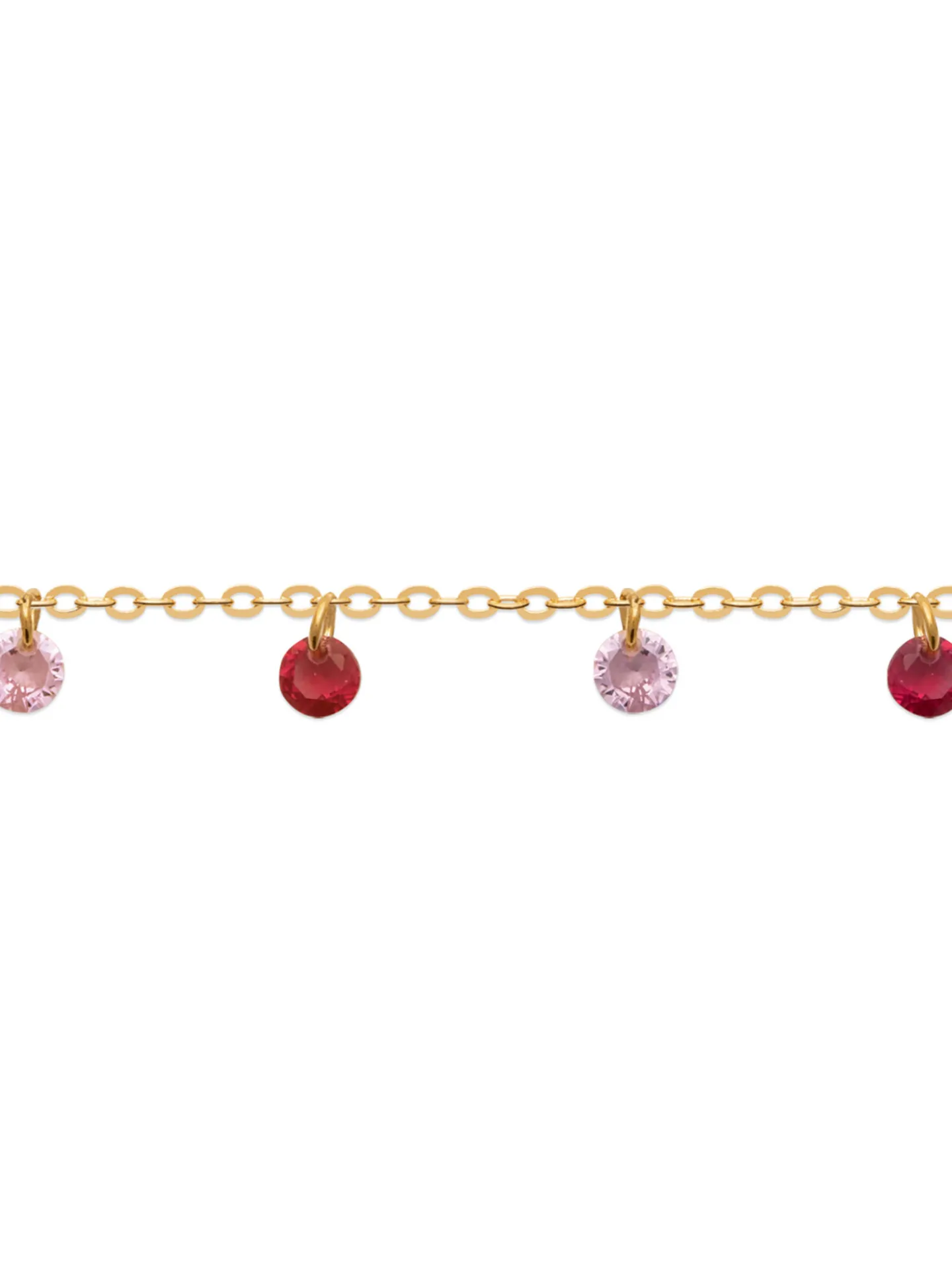Bracelet Brillaxis pampilles camaïeu rose_x005f_x000D_plaqué or