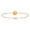 Bracelet Brillaxis pastille perlée plaqué or