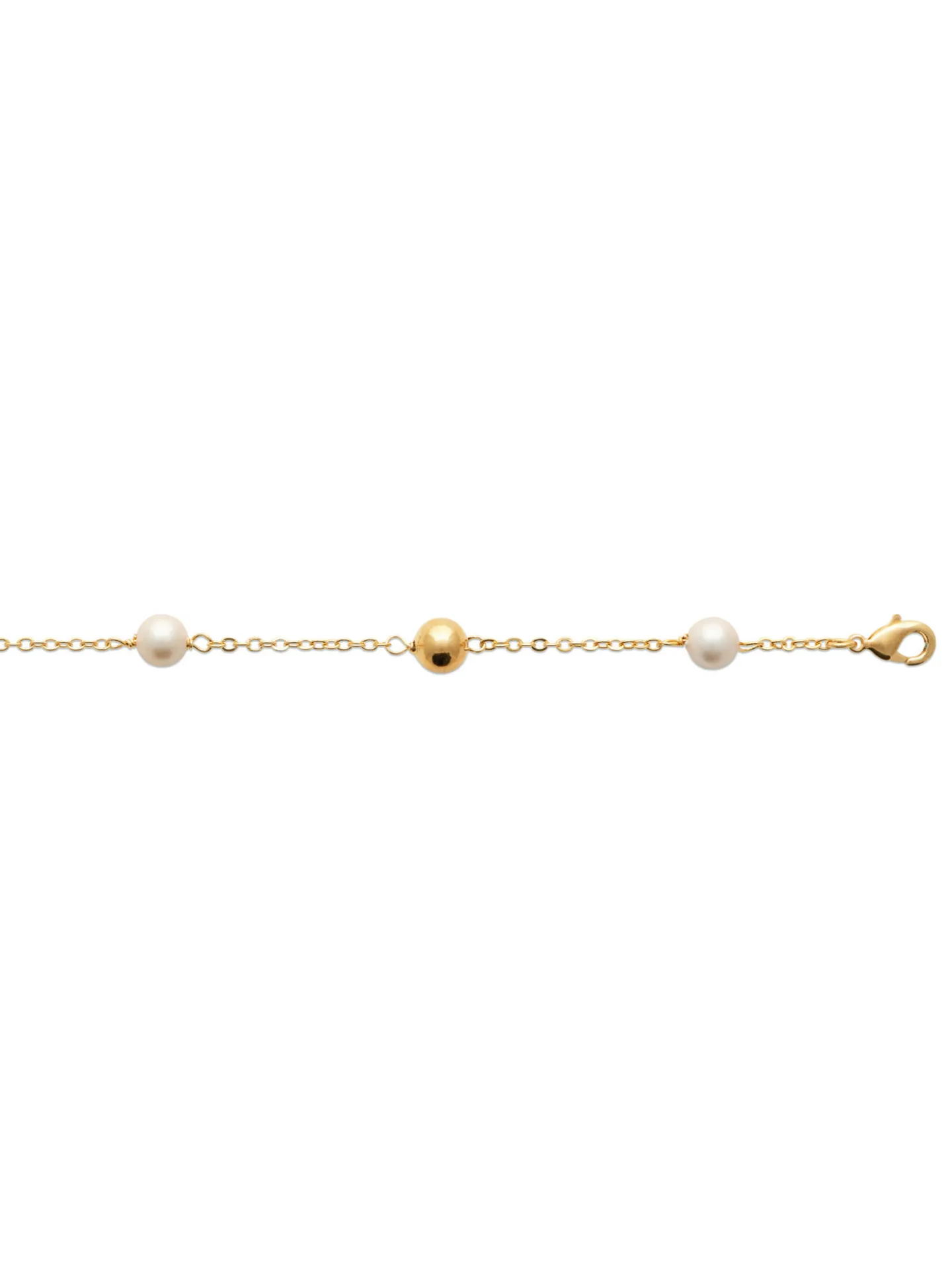 Bracelet Brillaxis perles et boules dorées