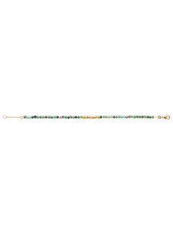 Bracelet Brillaxis perles rubis zoisite 18cm