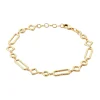 Bracelet Brillaxis plaqué or 18 cm