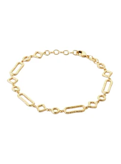 Bracelet Brillaxis plaqué or 18 cm