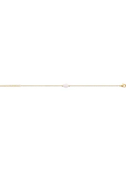 Bracelet Brillaxis plaqué or et pierre lune_x005f_x000D_18 cm