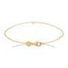 Bracelet Brillaxis plaqué or minimaliste