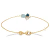 Bracelet Brillaxis plaqué or quartz et amazonite