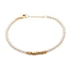 Bracelet Brillaxis plaqué or perles synthétiques_x005f_x000D_18