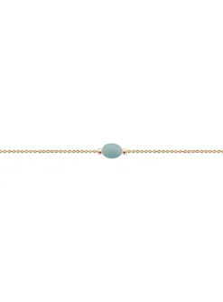 Bracelet Brillaxis plaqué or amazonite 18cm