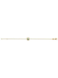 Bracelet Brillaxis plaqué or soleil aventurine