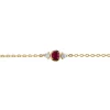 Bracelet Brillaxis rubis et oxydes en or jaune 18k