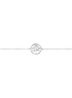 Bracelet chaîne Les Georgettes Arbre de vie argenté_x005f_x000D_Collection Les Intemporels
