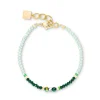 Bracelet Coeur de Lion Amulette Glamorous vert