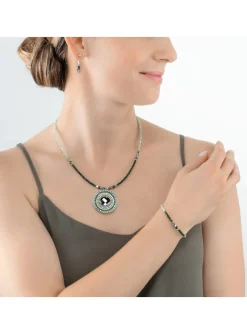 Bracelet Coeur de Lion Amulette Glamorous vert