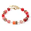 Bracelet Coeur de Lion GeoCUBE Iconic rouge