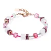 Bracelet Coeur de Lion GeoCUBE® Iconic Nature rose