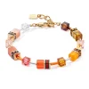 Bracelet Coeur de Lion GeoCUBE® IconicSunset doré
