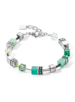 Bracelet Coeur de Lion GeoCUBE® Iconic argent-vert