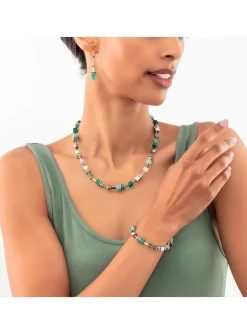 Bracelet Coeur de Lion GeoCUBE® Iconic argent-vert