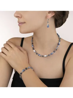 Bracelet Coeur de Lion Geocube sodalite et hématite_x005f_x000D_bleu