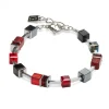Bracelet Coeur De Lion GéoCube rouge