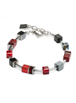 Bracelet Coeur De Lion GéoCube rouge