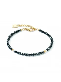 Bracelet Coeur De Lion Litltle Twinkle doré/noir