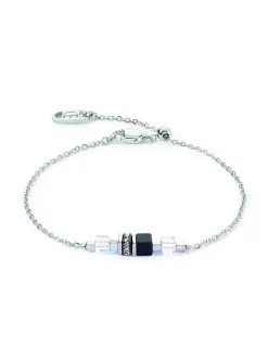 Bracelet Coeur de Lion Mini Cubes et Chain noir_x005f_x000D_Nouvauté Hiver 2024