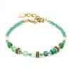 Bracelet Coeur de Lion Mini Cubes vert