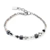 Bracelet Coeur de lion Princess Shape Mix noir-blanc