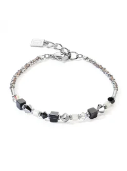 Bracelet Coeur de lion Princess Shape Mix noir-blanc