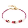 Bracelet Coeur de Lion Sparkling Princess or-rouge