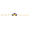 Bracelet enfant Brillaxis arc en ciel plaqué or_x005f_x000D_laque 15 cm