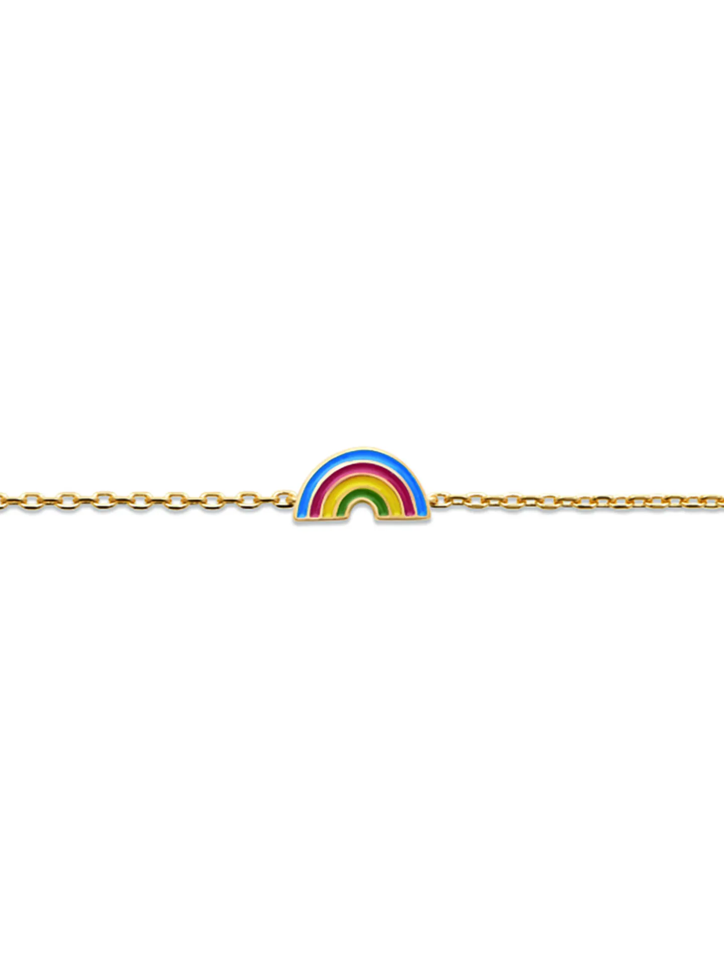 Bracelet enfant Brillaxis arc en ciel plaqué or_x005f_x000D_laque 15 cm