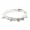 Bracelet Flowerforzoé Féérique Blanc ligne argent T1